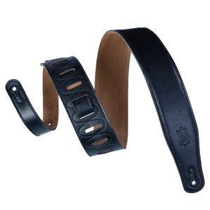 Levy's Leathers M26GF-XL-BLK Extra-Long and Padded Garment Leather Guitar Strap - Black