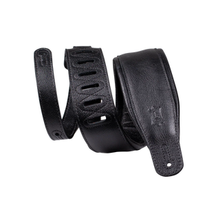Levy's Leathers M26GP-BLK-BLK Garment Leather Guitar Strap - Black Backing