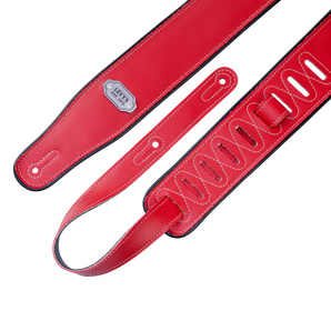 Levy's Leathers M26VP-RED_BLK Reversible Vinyl Guitar Strap - Red Black