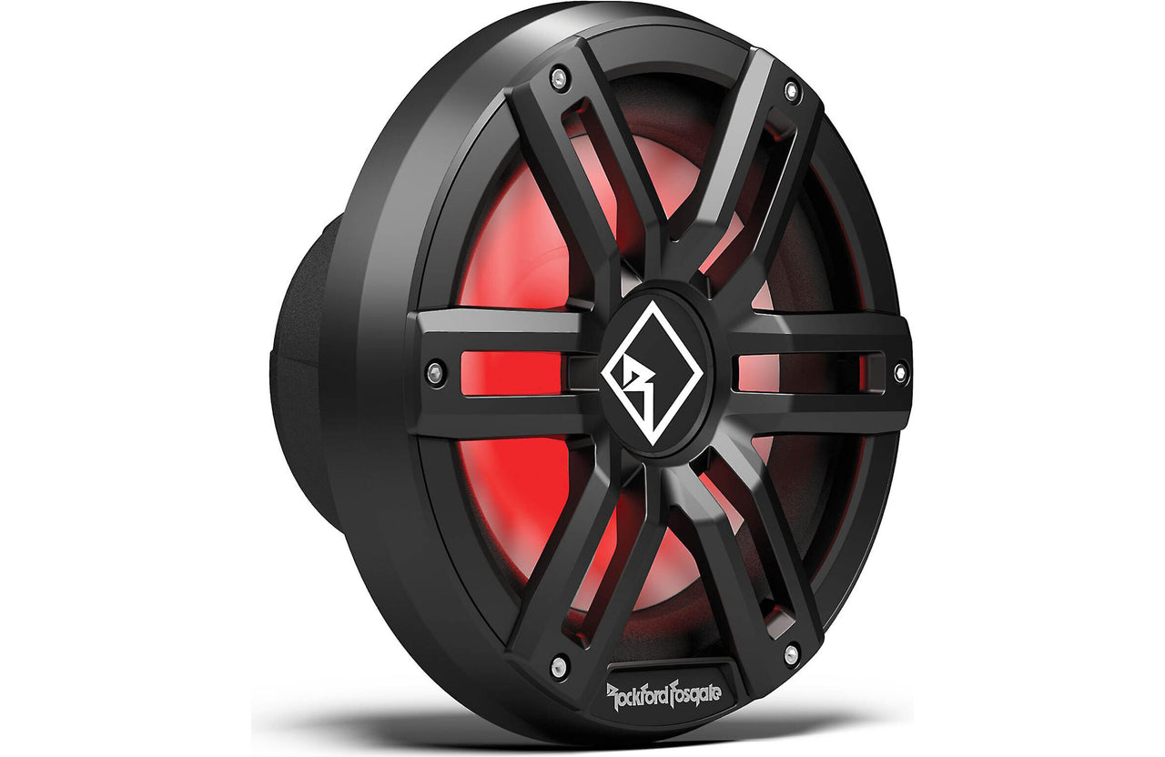Rockford Fosgate M2D2-10IB M2 10" subwoofer Color Optix RGB LED lighting Black
