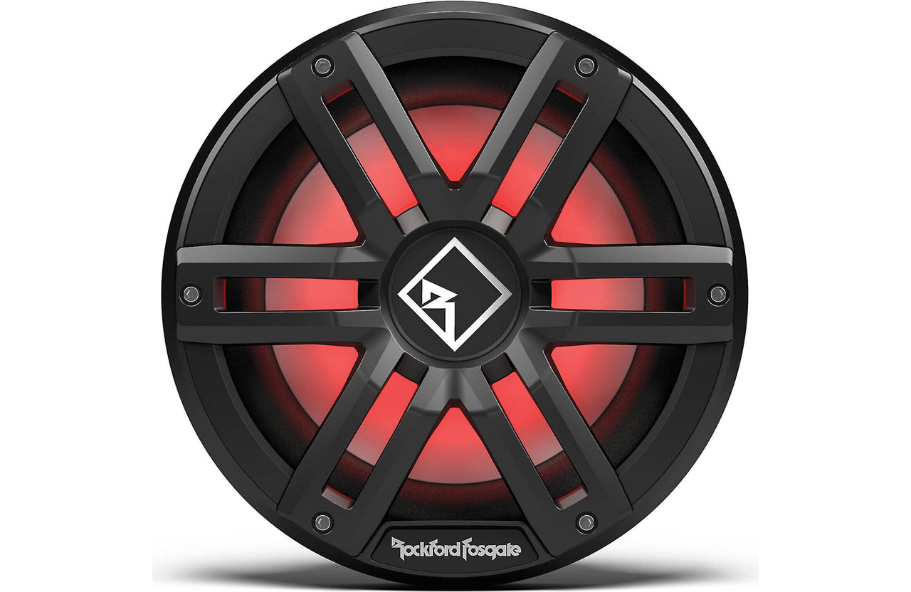 Rockford Fosgate M2D2-10IB M2 10" subwoofer Color Optix RGB LED lighting Black