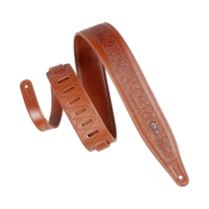 Levy's Leathers M317FG-TAN Florentine Series Leather Guitar Strap - Black
