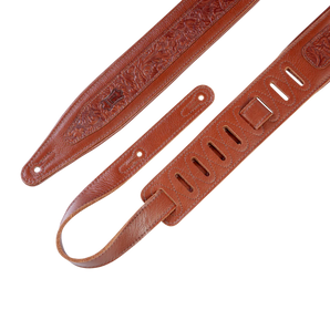 Levy's Leathers M317FG-TAN Florentine Series Leather Guitar Strap - Black
