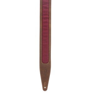 Levy's Leathers M317TRI-BRN-BRG Guitar Strap - Brown, Burgundy