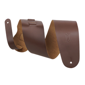 Levy's Leathers M4-BRN Genuine Leather Bass Strap - Brown