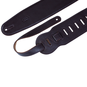 Levy's Leathers M4GF-DBR Genuine Garment Leather Bass Guitar Strap - Dark Brown