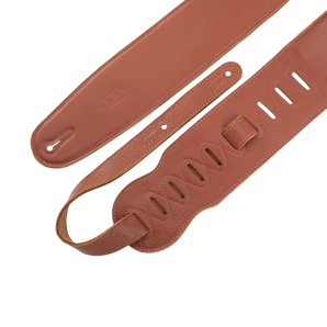 Levy's Leathers M4GF-TAN Genuine Garment Leather Bass Guitar Strap - Tan