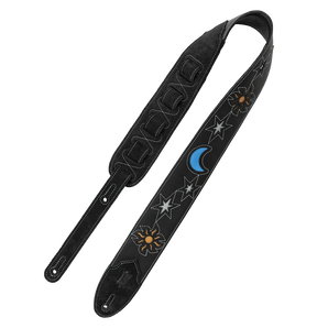 Levy's Leathers M4MN-BLK Sunbird Series Guitar Strap - Hummingbird Design