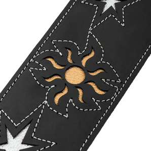 Levy's Leathers M4MN-BLK Sunbird Series Guitar Strap - Hummingbird Design
