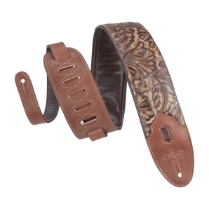 Levy's Leathers M4WP-002 Sundance Series 3" Wide Embossed Leather Guitar Strap