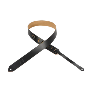 Levy's Leathers M70-BLK Chrome-Tan Leather Guitar Strap - Black
