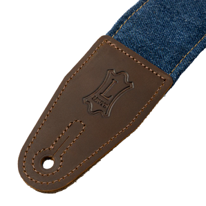 Levy's Leathers M7DM-BLU Denim Series 2" Wide Guitar Strap