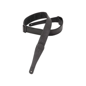 Levy's Leathers M7GG-BLK 2" Wide Genuine Garment Leather Guitar Strap