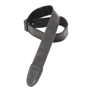 Levy's Leathers M7GP-BLK 2" Wide Black Garment Leather Guitar Strap - Black