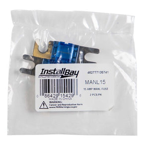 Install Bay MANL15 Mini ANL 15 AMP Fuse - Package of 2