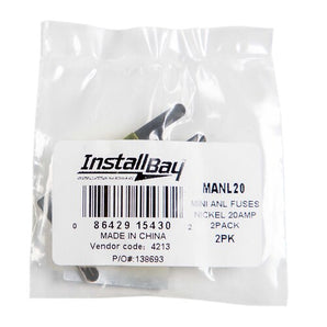 Install Bay MANL20 Mini ANL 20 AMP Fuse - Package of 2