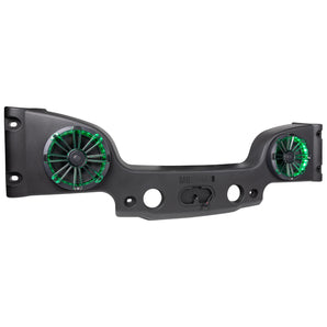MB Quart MBQJK-28CRGB Jeep® Wrangler (JK) Tuned Rear Soundbar with 8 Inch Coaxial Speakers, Enclosure, RGB LED Lighting