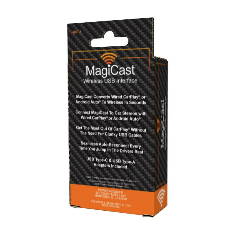 Power Acoustik MC-1 Wireless Apple CarPlay & Android Auto Adapter