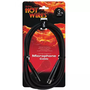 On-Stage MC12-3LC-BULK Mic Cable (3', XLR-XLR) Bulk