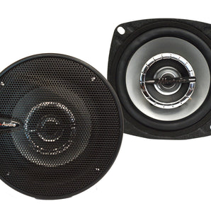 MK Audio MD4099 4" 2-Way Coaxial Car Speakers 250W Crystal-Clear Full-Range Sound
