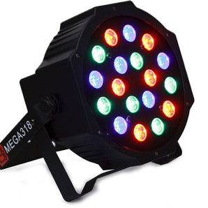MR DJ MEGA318 18X3W RGBW Slim Flat Par Wash Disco DJ Party Club Stage Show Lighting