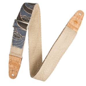 Levy's Leathers MH8P-010 Hemp Guitar Strap - Yellow, Orange, Black Rosa