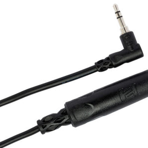 Hosa MHE-100.5 Right-angle 3.5mm TRS Male to 1/4" TRS Female Adapter Cable