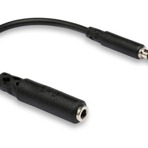 Hosa MHE-158 3.5mm TRRS Female to Slim 3.5mm TRRS Male Smartphone Adapter