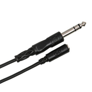 Hosa MHE-310 3.5mm TRS Female to 1/4" TRS Male Extension Cable 10 foot