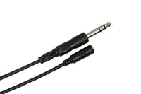Thumbnail for Hosa MHE-325 3.5mm TRS Female to 1/4-inch TRS Male Extension Cable 25 foot