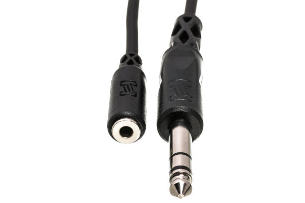 Hosa MHE-325 3.5mm TRS Female to 1/4-inch TRS Male Extension Cable 25 foot