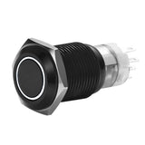 Install Bay black momentary switch with harness 16 mm diameter and IP67 rating against water and dust.