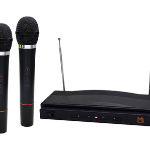 MR DJ MIC3250 Wireless Dual Handheld design Microphone System