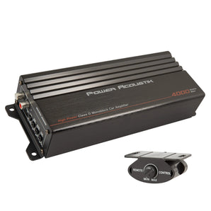 Power Acoustik MICRO1-4000D 4,000W Class D Compact Monoblock Car Amplifier