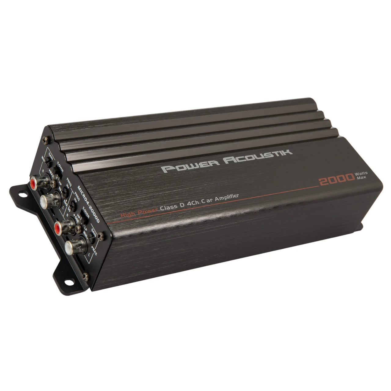 Power Acoustik 2,000W Class D Compact 4-Channel Car Amplifier