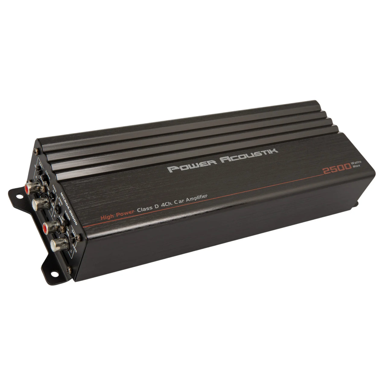 Power Acoustik MICRO4-2500D 2,500W Class D Compact 4-Channel Car Amplifier
