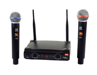 Thumbnail for MR DJ MICUHF200 Dual UHF Wireless Microphone System Kit with 2 Handheld