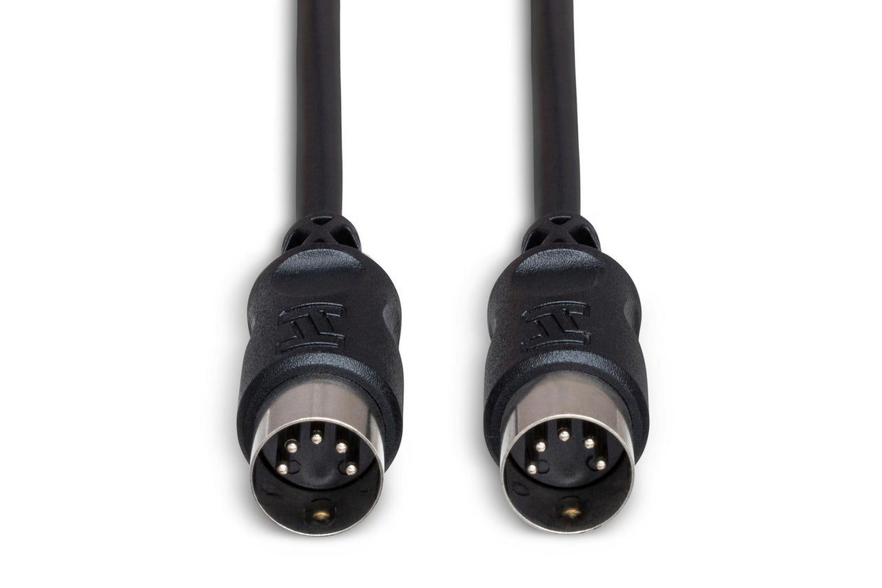 Hosa MID-301BK MIDI Cable 1 foot Black