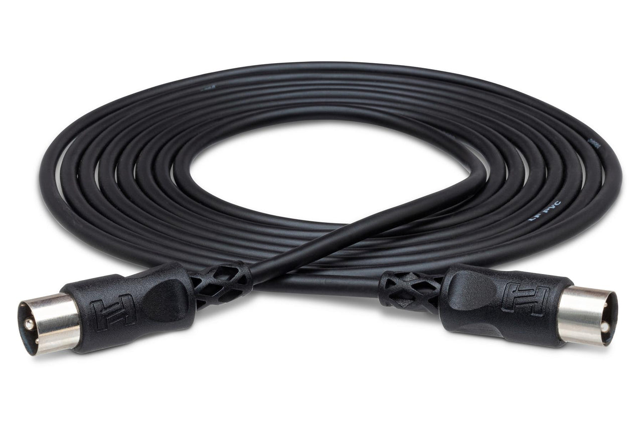 Hosa MID-301BK MIDI Cable 1 foot Black