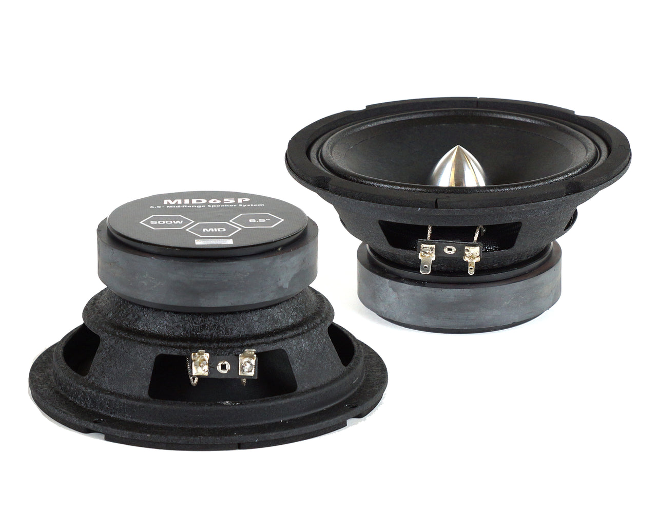 Absolute MID65P 6.5" 500W Mid-Range Aluminum Bullet Loudspeaker Pair
