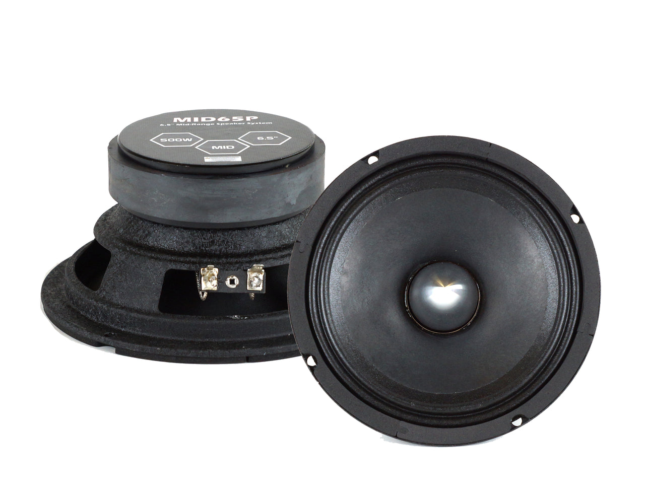 Absolute MID65P 6.5" 500W Mid-Range Aluminum Bullet Loudspeaker Pair