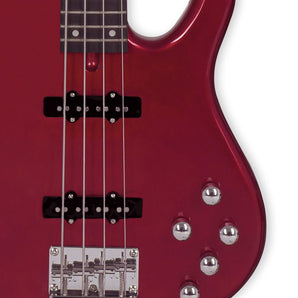 Tagima MILLENIUM 4-MR-DF Electric Bass Guitar - Metallic Red