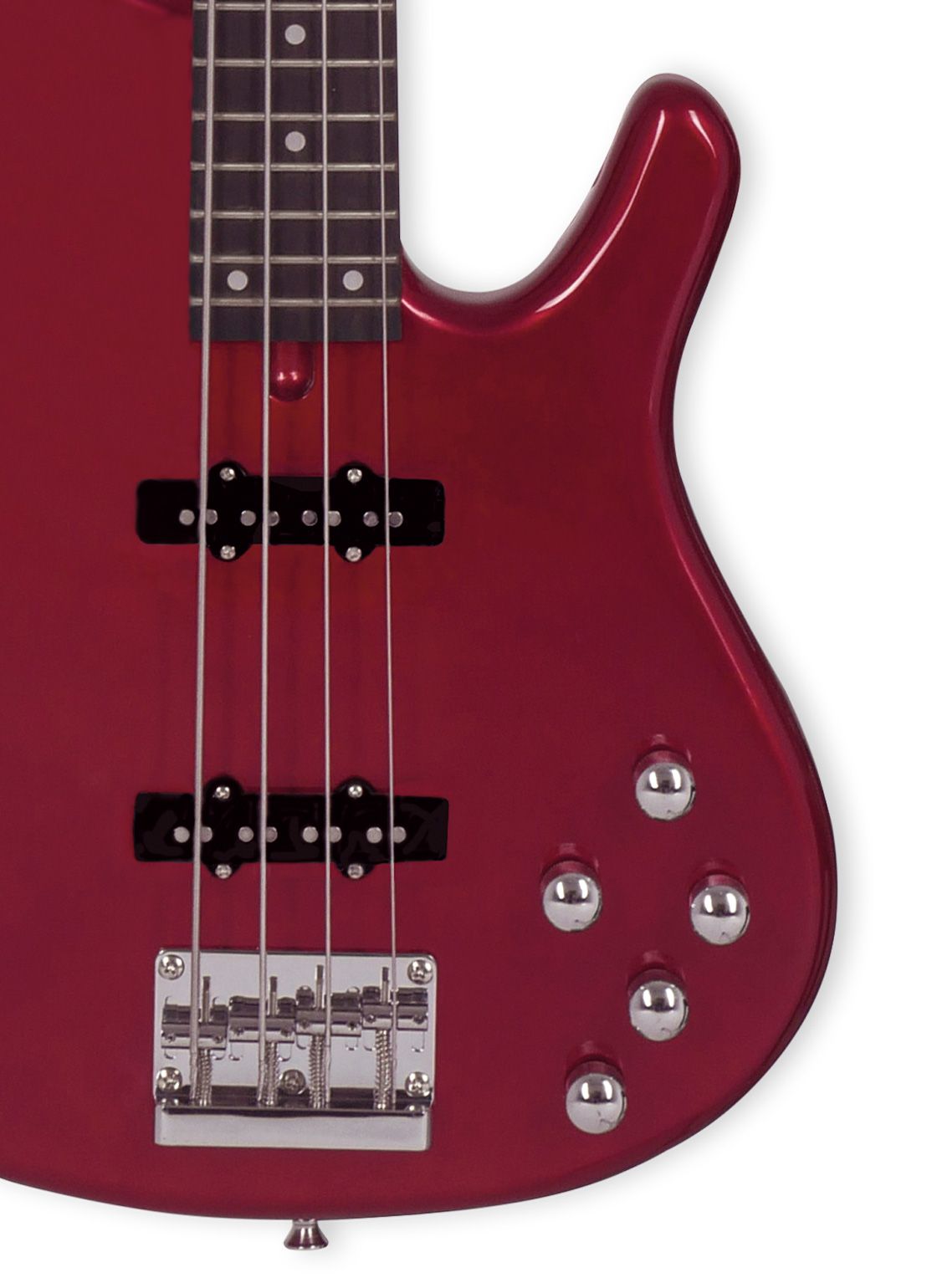 Tagima MILLENIUM 4-MR-DF Electric Bass Guitar - Metallic Red