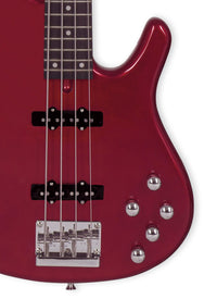 Thumbnail for Tagima MILLENIUM 4-MR-DF Electric Bass Guitar - Metallic Red