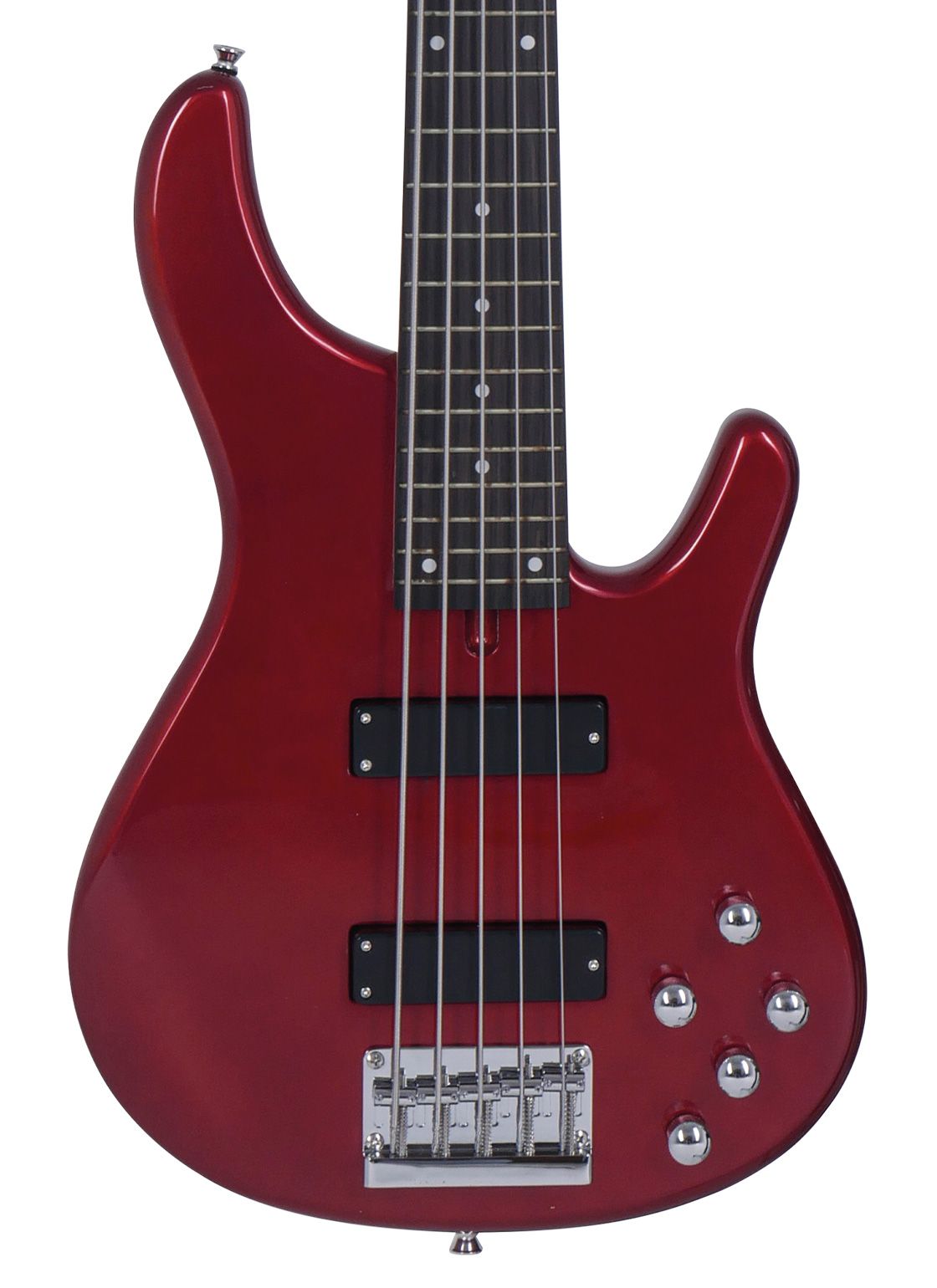 Tagima MILLENIUM 5-MR-DF Electric Bass Guitar - Metallic Red