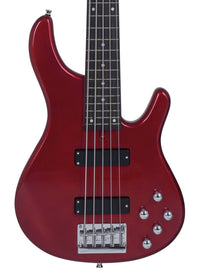 Thumbnail for Tagima MILLENIUM 5-MR-DF Electric Bass Guitar - Metallic Red