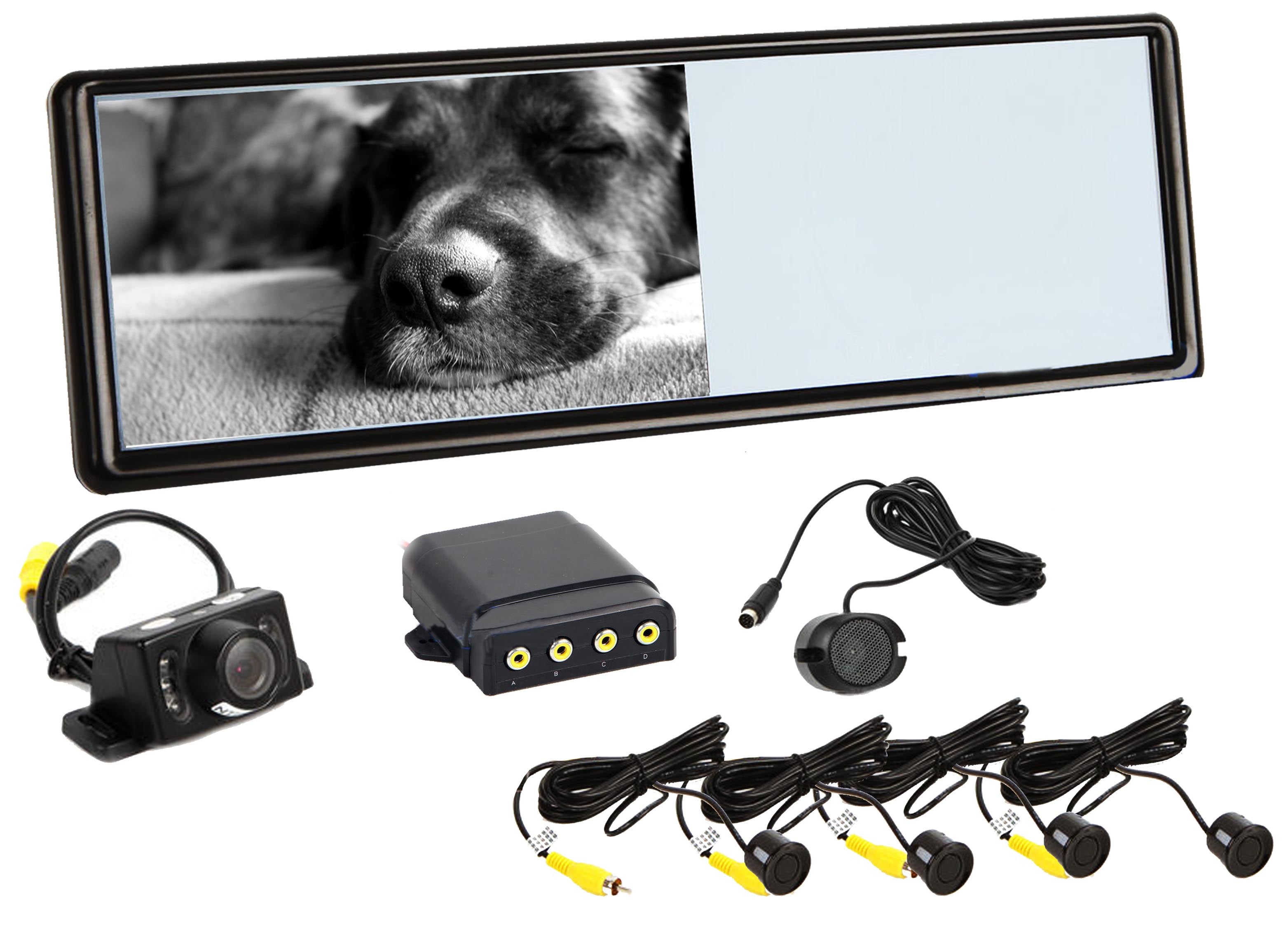 Large Rear View Monitor Absolute 7-Inch Rear View Mirror Monitor System – absoluteusa