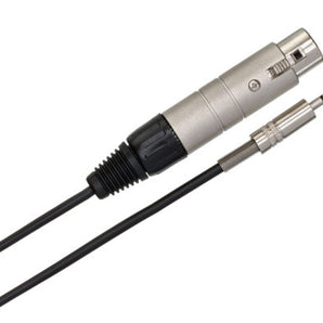 Hosa MIT-156 Impedance Transformer XLR Female to 3.5 mm TRS Male 18 inch