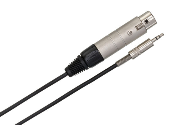 Hosa MIT-156 Impedance Transformer XLR Female to 3.5 mm TRS Male 18 inch