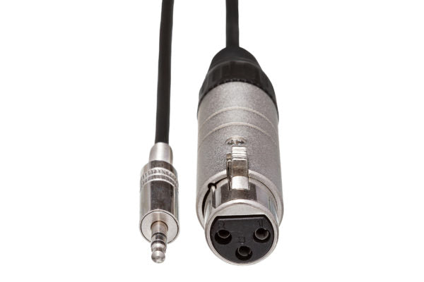 Hosa MIT-156 Impedance Transformer XLR Female to 3.5 mm TRS Male 18 inch